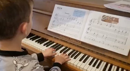 Leo Smeets aan de piano